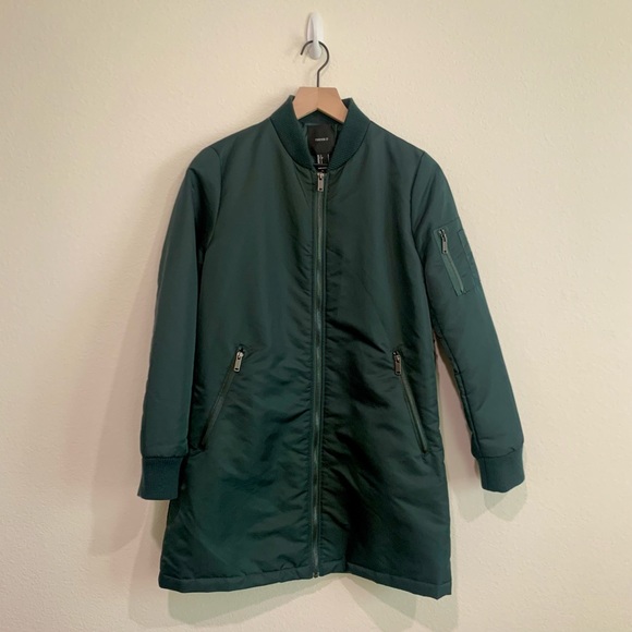 F21 Longline Bomber Jacket - Picture 1 of 5